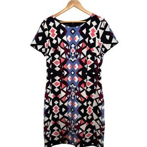 Talbots Size 12  Mod Geometric Shift Dress